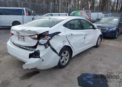 2015 Hyundai Elantra Se z USA, uszkodzony, nr VIN 5NPDH4AE0FH650275